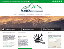Tablet Screenshot of 5280motorco.com